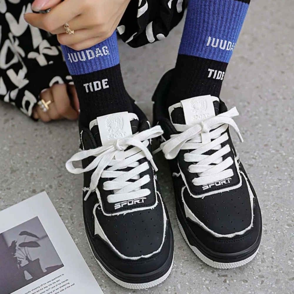 The Supermade High Street Black And White Board Casual Shoes Size 9